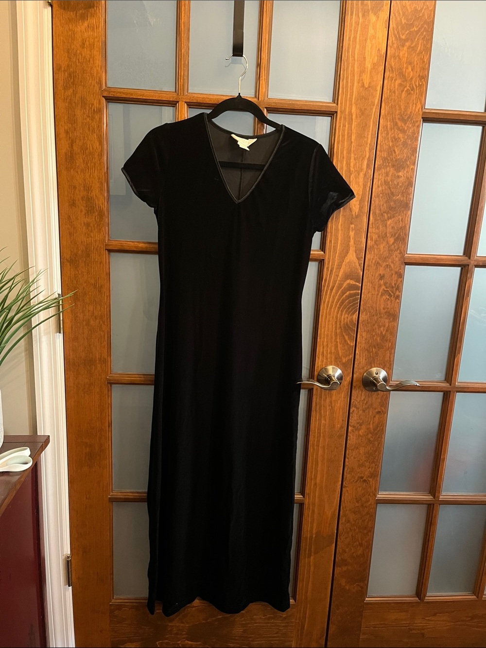 Express Black V-Neck Maxi Dress